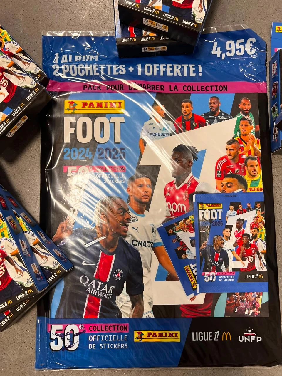 Pack Inicial Completo Panini Foot 2024-2025 – Ligue 1 (10 Blisters + Pack Inicial) – photo 4